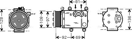 Ava Quality Cooling FD K419 - Компрессор кондиционера unicars.by