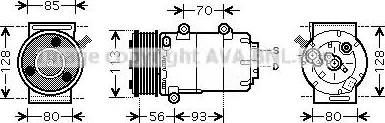 Ava Quality Cooling FD K416 - Компрессор кондиционера unicars.by