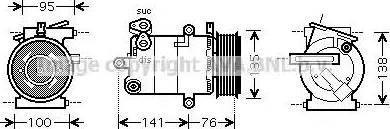 Ava Quality Cooling FD K417 - Компрессор кондиционера unicars.by