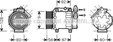 Ava Quality Cooling FD K431 - Компрессор кондиционера unicars.by