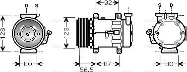 Ava Quality Cooling FD K432 - Компрессор кондиционера unicars.by