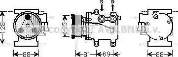 Ava Quality Cooling FD K437 - Компрессор кондиционера unicars.by