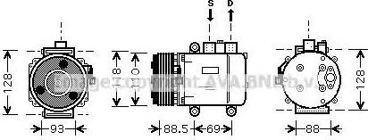 Ava Quality Cooling FD K420 - Компрессор кондиционера unicars.by