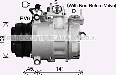 Ava Quality Cooling FDK692 - Компрессор кондиционера unicars.by