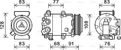 Ava Quality Cooling FDK604 - Компрессор кондиционера unicars.by