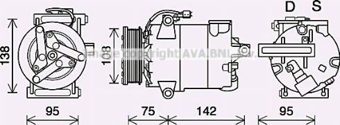 Ava Quality Cooling FDK635 - Компрессор кондиционера unicars.by