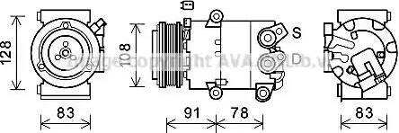 Ava Quality Cooling FDK621 - Компрессор кондиционера unicars.by