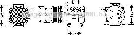 Ava Quality Cooling FD K340 - Компрессор кондиционера unicars.by