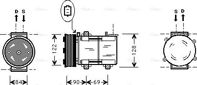 Ava Quality Cooling FD K352 - Компрессор кондиционера unicars.by