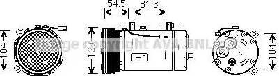 Ava Quality Cooling FD K307 - Компрессор кондиционера unicars.by