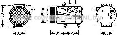 Ava Quality Cooling FD K339 - Компрессор кондиционера unicars.by