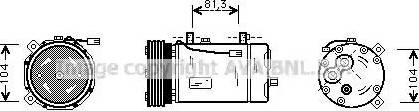 Ava Quality Cooling FD K267 - Компрессор кондиционера unicars.by