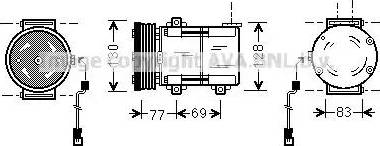 Ava Quality Cooling FD K289 - Компрессор кондиционера unicars.by