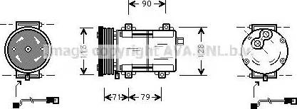 Ava Quality Cooling FD K284 - Компрессор кондиционера unicars.by