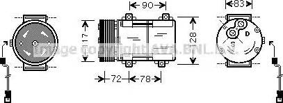 Ava Quality Cooling FD K285 - Компрессор кондиционера unicars.by