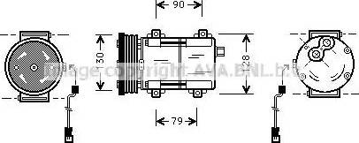 Ava Quality Cooling FD K275 - Компрессор кондиционера unicars.by