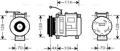 Ava Quality Cooling FEAK002 - Компрессор кондиционера unicars.by