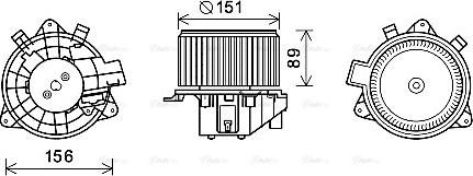 Ava Quality Cooling FT8439 - Вентилятор салона unicars.by