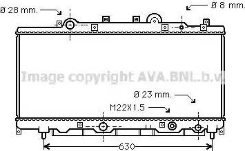 Ava Quality Cooling FT 2199 - Радиатор, охлаждение двигателя unicars.by