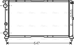 Ava Quality Cooling FT 2142 - Радиатор, охлаждение двигателя unicars.by