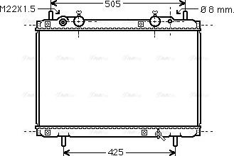 Ava Quality Cooling FT 2180 - Радиатор, охлаждение двигателя unicars.by