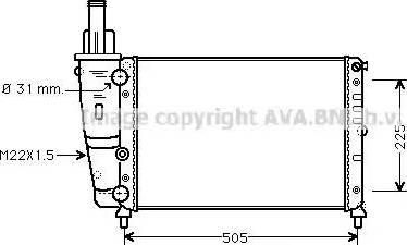 Ava Quality Cooling FT 2138 - Радиатор, охлаждение двигателя unicars.by