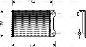 Ava Quality Cooling FTA6242 - Теплообменник, отопление салона unicars.by