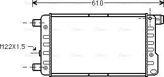 Ava Quality Cooling FTA2115 - Радиатор, охлаждение двигателя unicars.by