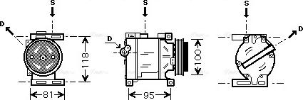 Ava Quality Cooling FTAK090 - Компрессор кондиционера unicars.by