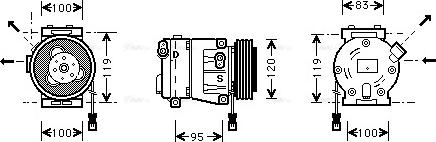 Ava Quality Cooling FTAK050 - Компрессор кондиционера unicars.by