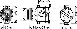 Ava Quality Cooling FTAK103 - Компрессор кондиционера unicars.by