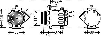 Ava Quality Cooling FT K366 - Компрессор кондиционера unicars.by