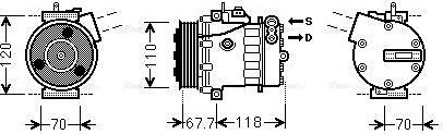 Ava Quality Cooling FTAK384 - Компрессор кондиционера unicars.by