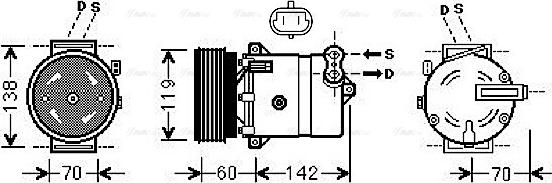 Ava Quality Cooling FTAK383 - Компрессор кондиционера unicars.by