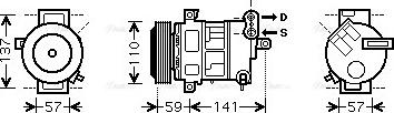 Ava Quality Cooling FTAK333 - Компрессор кондиционера unicars.by