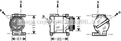 Ava Quality Cooling FT K090 - Компрессор кондиционера unicars.by