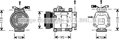 Ava Quality Cooling FT K062 - Компрессор кондиционера unicars.by