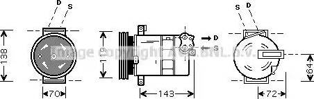 Ava Quality Cooling FT K086 - Компрессор кондиционера unicars.by