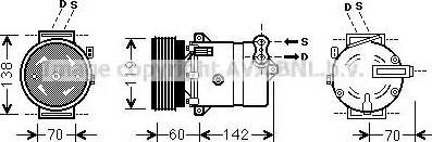 Ava Quality Cooling FT K383 - Компрессор кондиционера unicars.by