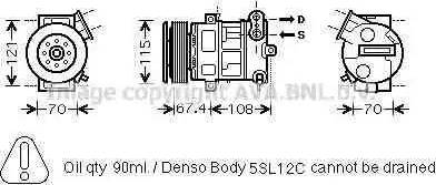 Ava Quality Cooling FT K331 - Компрессор кондиционера unicars.by