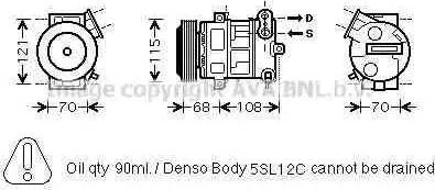 Ava Quality Cooling FT K332 - Компрессор кондиционера unicars.by