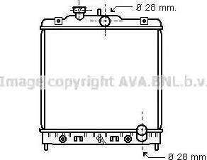 Ava Quality Cooling HD 2068 - Радиатор, охлаждение двигателя unicars.by