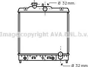 Ava Quality Cooling HD 2081 - Радиатор, охлаждение двигателя unicars.by