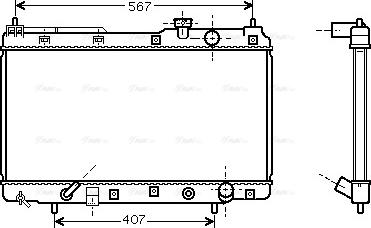 Ava Quality Cooling HDA2104 - Радиатор, охлаждение двигателя unicars.by