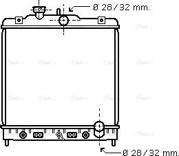 Ava Quality Cooling HD 2122 - Радиатор, охлаждение двигателя unicars.by