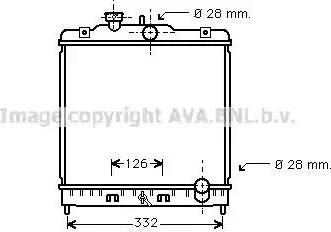 Ava Quality Cooling HDA2067 - Радиатор, охлаждение двигателя unicars.by