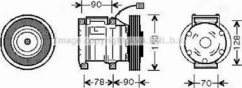 Ava Quality Cooling HDAK181 - Компрессор кондиционера unicars.by