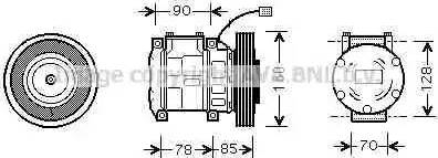 Ava Quality Cooling HD K019 - Компрессор кондиционера unicars.by