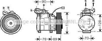 Ava Quality Cooling HD K196 - Компрессор кондиционера unicars.by