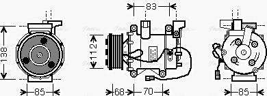 Ava Quality Cooling HD K207 - Компрессор кондиционера unicars.by